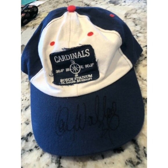 Kenny Wallace Hat‎ Autographed St Louis Cardinals Cap Nascar Dirt Racing - Picture 12 of 12